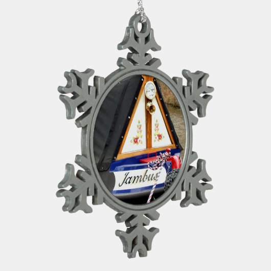 KANAL SCHNEEFLOCKEN Zinn-Ornament (Links)