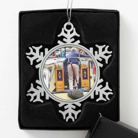 KANAL SCHNEEFLOCKEN Zinn-Ornament (Box)