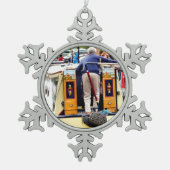 KANAL SCHNEEFLOCKEN Zinn-Ornament (Vorderseite)