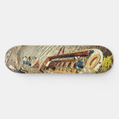 Kanal Segelschiff Pathway Landschaft. Abstrakter K Skateboard (Horizontal)