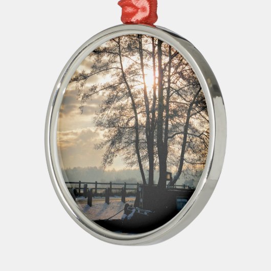 KANAL SILBERNES ORNAMENT (Links)