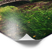 Kanal und Brücke in Brecon, Wales Fotodruck (Ecke)