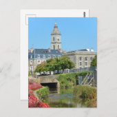 Kanal und Kirche in Vannes in Frankreich Postkarte (Vorne/Hinten)