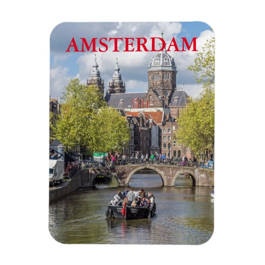 Kanal und Kühlschrankmagnet Amsterdam Magnet (Vertikal)