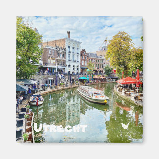 Kanal Utrecht, Kühlschrankmagnet von Velvet Escape