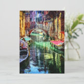 Kanal Venedig-Italien Feiertagskarte (Stehend Vorderseite)