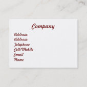 KANAL VISITENKARTE (Rückseite)