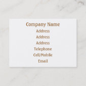 KANAL VISITENKARTE (Rückseite)