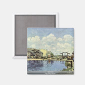 Kanal, von Sisley Alfred Magnet (Vorderseite/Rückseite)