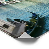 Kanal von Venedig Print Poster (Ecke)
