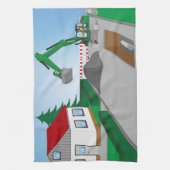 Kanalbaustelle Geschirrtuch (Vertikal)