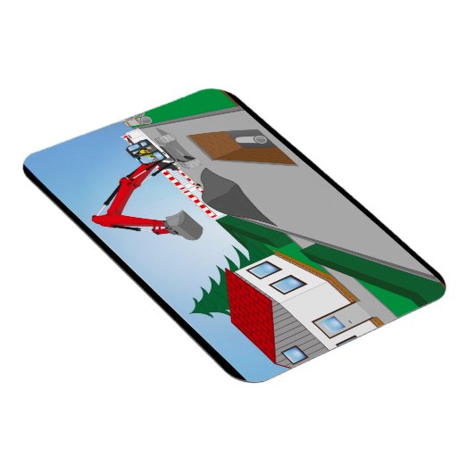 Kanalbaustelle Magnet (Rechte Seite)