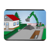 Kanalbaustelle Magnet (Horizontal)