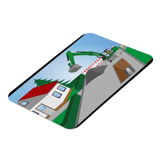 Kanalbaustelle Magnet (Linke Seite)