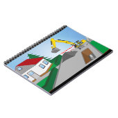 Kanalbaustelle Notizblock (Linke Seite)