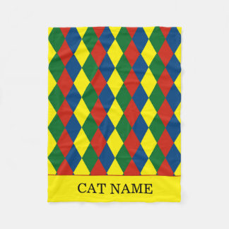 Kanalboot Diamant Muster Katze Fleecedecke