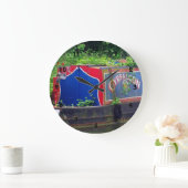 Kanalboot Große Wanduhr (Zuhause)