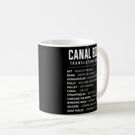 Kanalboot & Narrowboat für Barge Boat Eigentümer 4 Kaffeetasse (VorderseiteRechts)