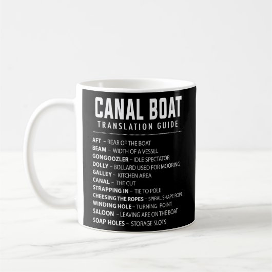 Kanalboot & Narrowboat für Barge Boat Eigentümer 4 Kaffeetasse (Links)