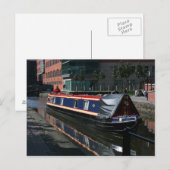 Kanalboot Postkarte (Vorne/Hinten)