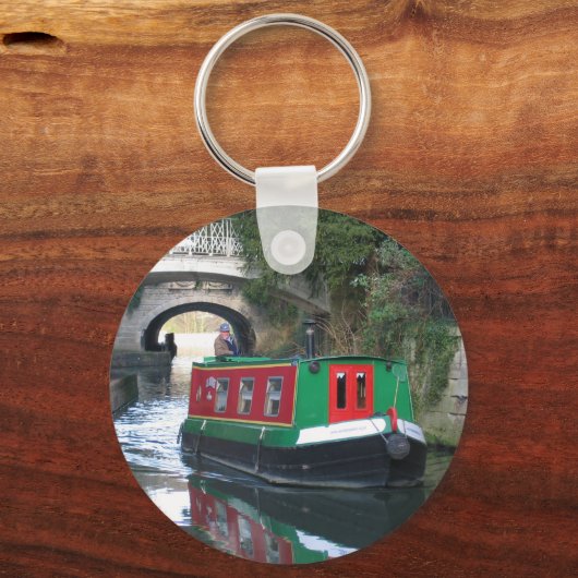 Kanalboot Schlüsselring Schlüsselanhänger (Vorderseite)