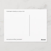 Kanalboote bei Sonnenuntergang Postkarte (Rückseite)