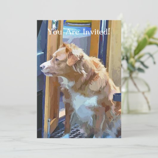 KANALBOOTE EINLADUNG (Stehend Vorderseite)