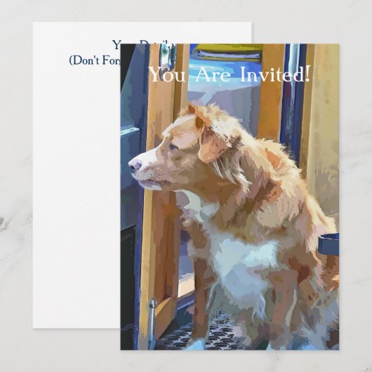 KANALBOOTE EINLADUNG (Vorne/Hinten)