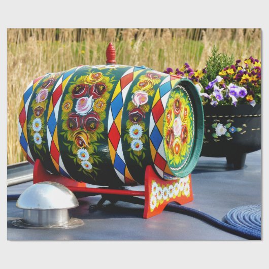 KANALBOOTE GESCHENKPAPIER (Flach)