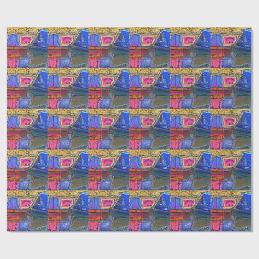 KANALBOOTE GESCHENKPAPIER (Flach)