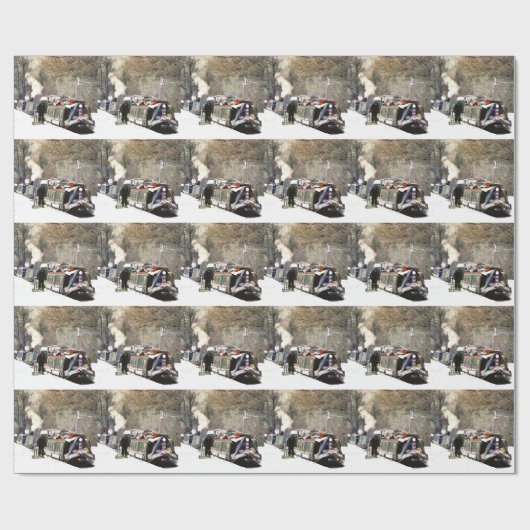 KANALBOOTE GESCHENKPAPIER (Flach)