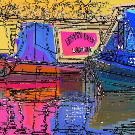 KANALBOOTE GESCHENKPAPIER