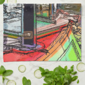 KANALBOOTE GESCHIRRTUCH (Gefaltet)