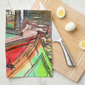 KANALBOOTE GESCHIRRTUCH (Viertel Falte)