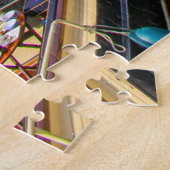 Kanalboote in Amsterdam, Niederlande Puzzle (Seite)