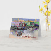 KANALBOOTE KARTE (Gelbe Blume)