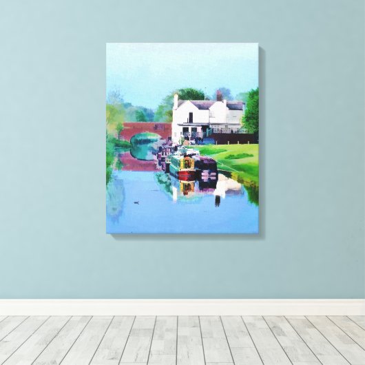 KANALBOOTE LEINWANDDRUCK (Insitu (Holzboden))