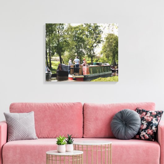 KANALBOOTE LEINWANDDRUCK (Insitu (Wohnzimmer))