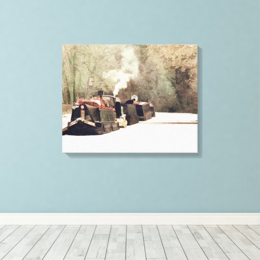 KANALBOOTE LEINWANDDRUCK (Insitu (Holzboden))