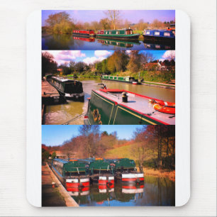 Kanalboote Mousepad