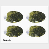 Kanalboote Ovaler Aufkleber (Blatt)