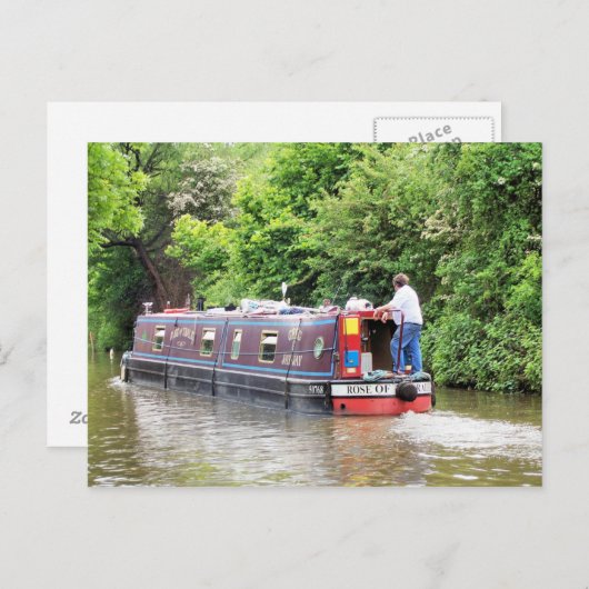 KANALBOOTE POSTKARTE (Vorne/Hinten)