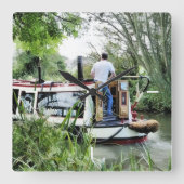 KANALBOOTE QUADRATISCHE WANDUHR (Vorderseite)