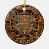 Kanaldeckel 4 (Prag) Keramikornament (Vorne)