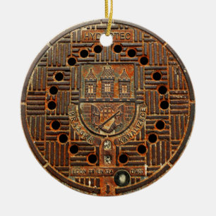 Kanaldeckel 4 (Prag) Keramikornament