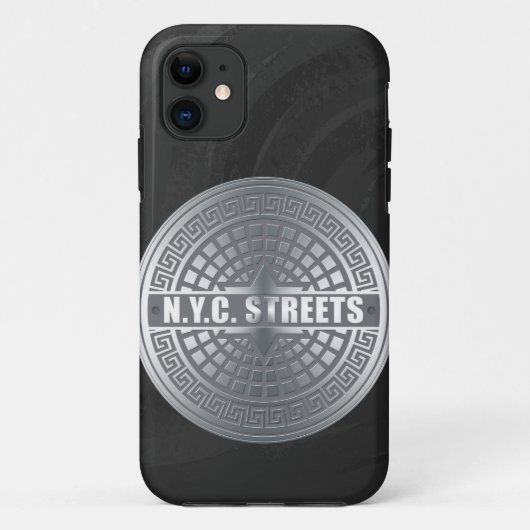 Kanaldeckel NYC Case-Mate iPhone Hülle (Rückseite)