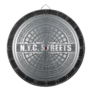 Kanaldeckel NYC Dartscheibe