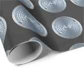Kanaldeckel NYC Geschenkpapier (Rolleneckpunkt)