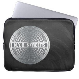 Kanaldeckel NYC Laptopschutzhülle