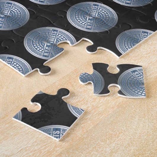 Kanaldeckel NYC Puzzle (Seite)